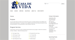 Desktop Screenshot of casadevida.net