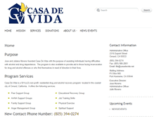 Tablet Screenshot of casadevida.net